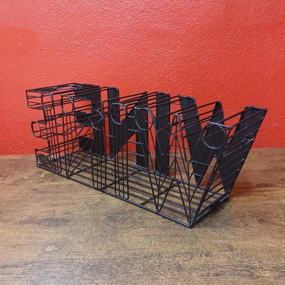 Decorative 15-Inch Metal Mesh Wine Cork Holder Basket, Brown, Corks Included - Picture 9 of 10